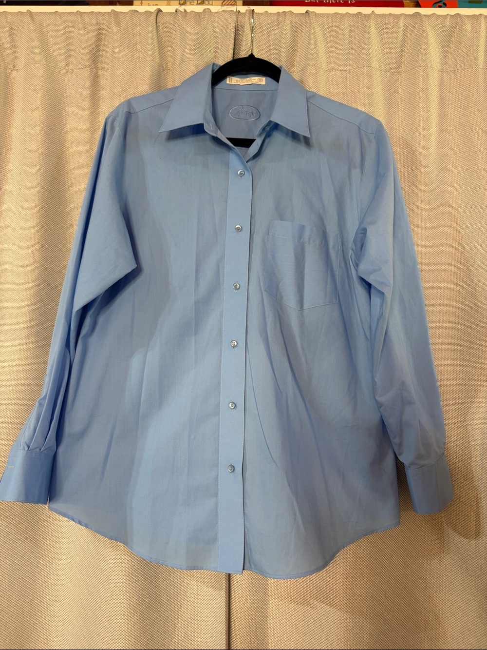 Foxcroft Light Blue Women's Button-Down Shirt